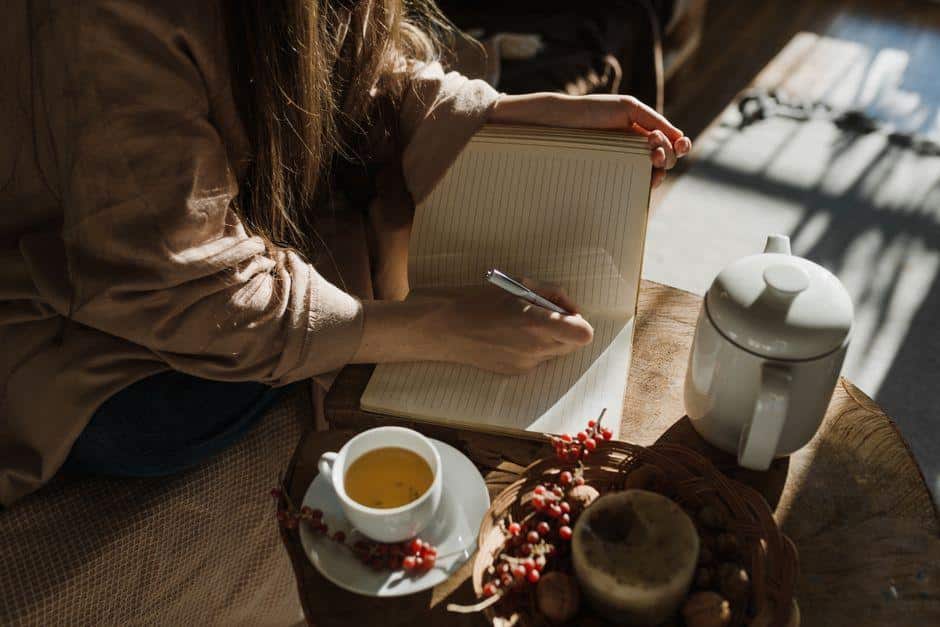 A calm self-care setting at home